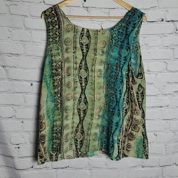 Blue and Green Blouse/Jacket - Picture 5 of 6